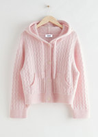 OEM & ODM personnalisé femmes pull col rond fille sweats à capuche manches longues tricots hiver tricoté manteau cardigan femmes pull à capuche