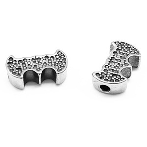 Yunnique – perles d'espacement en forme de chauve-souris en acier inoxydable, pour la fabrication de bracelets, perles irrégulières en vrac, accessoires de bijoux GZY-316-105 - Product Image 1