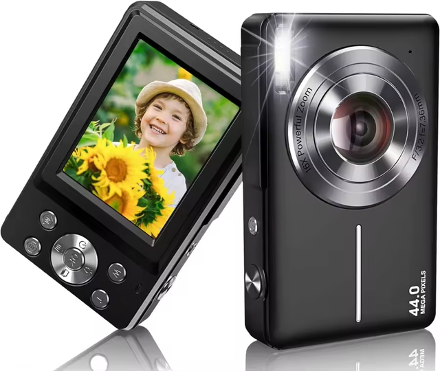 Customizable Brand Compact Digital Mini Camera Vlogging Rechargeable FHD 1080P 44MP 16x Zoom Portable HD 1080P 44MP 16x Mini