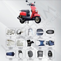 Accessoires de moto pour Yamaha CUXI 4C7 Pièces d'apparence Phare Couvercle latéral Pièces en PP Couvercle d'échappement Accessoires moteur