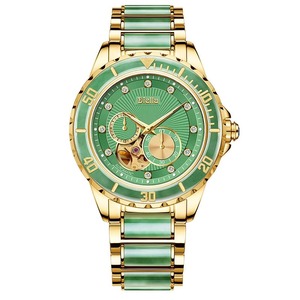 Reloj Mecánico Automático de Lujo para Hombre Diellea 6025, Diseño Hueco en Oro y Zafiro, Acero Inoxidable, Par de Relojes para Mujer - Product Image 3