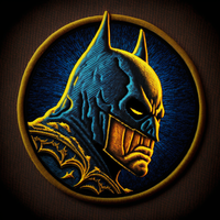 Patchs de chauve-souris lunatiques Midnight Goth Critters et appliques de pleine lune