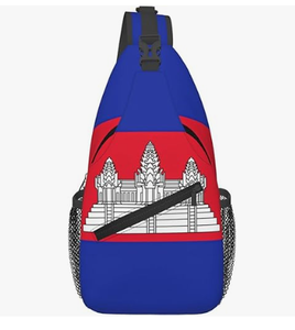Bandera de Camboya Bolso de pecho de gran capacidad de moda Bolso de hombro Sling <span class=keywords><strong>Bag</strong></span> - Product Image 1
