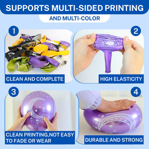 Hayvan Desenli Baskılı Şeffaf Pembe Doğum Günü Süsleme Globo Parti Kişiselleştirilmiş Lateks Özel Reklam Logolu Balon - Product Image 2