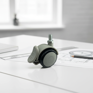 2 Zoll/50mm Rollen mit Bremse für Bürostuhl Wohnzimmermöbel Radrollen Stuhlrollen Ersatzräder für Stühle - Product Image 4