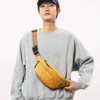 Sac bandoulière polyvalent unisexe de style japonais, décontracté, en PVC, avec fermeture éclair, petit sac de tous les jours, nouveauté