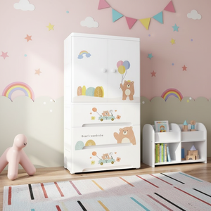 <span class=keywords><strong>Commode</strong></span> de rangement en plastique à 4 niveaux pour animaux, avec tiroirs, pour chambre à coucher, avec roulettes - Product Image 3
