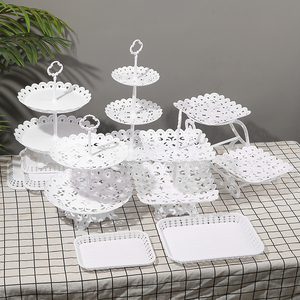 Tempat Kue Bertingkat, Penyangga Cupcake, Tempat Buah, Nampan Sajian Logam untuk Pesta Pernikahan, Ulang Tahun, Festival, Peralatan Kue - Product Image 1