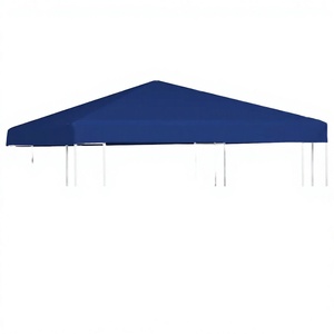 VidaXL Housse de toit et <span class=keywords><strong>auvent</strong></span> pour gazebo en aluminium thermolaqué bleu imperméable - Product Image 4