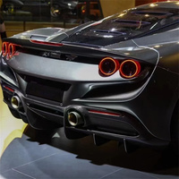 Kit de lèvre de pare-chocs arrière anti-turbulence pour Ferrari F8, style OEM modifié, diffuseur arrière en fibre de carbone sèche 3K de haute qualité, kit carrosserie