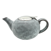 Théière en céramique 750 ml avec infuseur en acier inoxydable 304, théière en pierre mouchetée avec couvercle à rabat et filtre, ensemble cadeau pour le thé en vrac