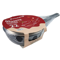 Ensemble de casseroles classiques écologiques antiadhésives avec couvercle en verre transparent et poignées en bakélite, ustensiles de cuisine en acier au carbone