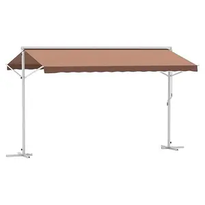 Double side Awning Patio Canopy Garden Awning Awning with Crank Clamp On Sale