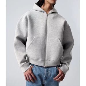 Felpe <span class=keywords><strong>Oversize</strong></span> da Uomo in Cotone di Alta Qualità con <span class=keywords><strong>Zip</strong></span> Integrale e Stampa Digitale, Taglia XL - Product Image 2