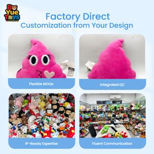 Özelleştirilebilir Fabrika Toptan Satış Yaratıcı Kaka Peluş Yastık Sevimli Dekoratif Üçgen Duygu Yastığı Doldurulmuş Oyuncak Süper Yumuşak Unisex - Product Image 3