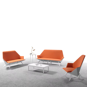 Muebles de oficina de alta calidad, sofá de oficina moderno, cómodo <span class=keywords><strong>y</strong></span> hermoso, sillón, sofá de tela de estilo europeo - Product Image 1