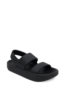 Sandali unisex con doppia cinturino in EVA, comodi, con plateau, estivi, tinta unita, taglia 22 - Product Image 1
