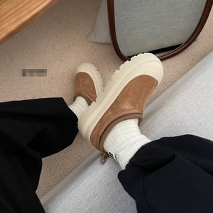 Botas de Nieve para Mujer, Diseño Retro 2026, con Plataforma, de una Pieza, de Algodón, con Interior de Piel de Oveja y Tacón Elevado - Product Image 1