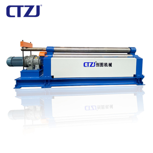 Máy cuốn tôn 3 con lăn đối xứng cơ khí, máy uốn tôn mới, dùng cho thép tấm, nhôm, thép không gỉ, thép cacbon - Product Image 4