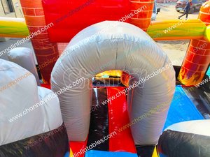 Structure gonflable personnalisée sur le thème des pompiers, avec toboggan combiné, <span class=keywords><strong>château</strong></span> gonflable <span class=keywords><strong>de</strong></span> saut pour pompiers, aire <span class=keywords><strong>de</strong></span> jeux et parcours d'obstacles pour enfants - Product Image 4