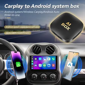 2024 akıllı kablosuz carplay android oto adaptörü android 13 araba 2gb 16gb ile ai kutusu oyna