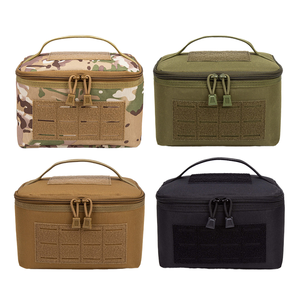 Pochette tactique pour munitions, sac utilitaire MOLLE en nylon avec fermeture éclair, sac de toilette camouflage pour la chasse en plein air, unisexe, imperméable - Product Image 1