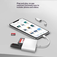 Adaptador Multifunción Tipo C Compatible con Tarjetas SD, TF y USB, Compatible con iPhone, Teléfonos Android, Cámaras, Computadoras, Lector de Tarjetas
