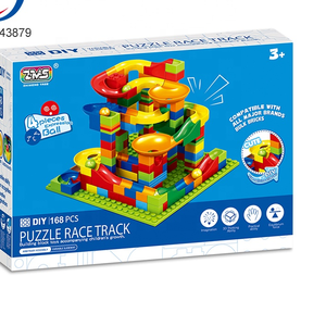 168 pezzi di plastica per bambini, regali educativi di sicurezza per bambini, blocchi scorrevoli in mattoni - Product Image 5