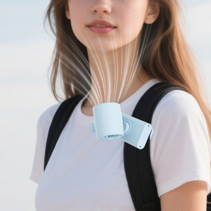 Mini ventilateur rechargeable à clipser pour le cou, pour poussette, sac à dos, <span class=keywords><strong>vélo</strong></span>, ceinture, voyage en plein air, ventilateur silencieux et compact - Product Image 5