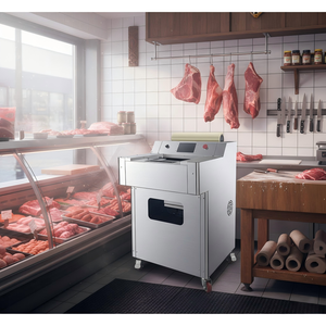 Machine d'emballage automatique de film plastique pour <span class=keywords><strong>boucherie</strong></span>-<span class=keywords><strong>charcuterie</strong></span> avec écran tactile multilingue ou sans <span class=keywords><strong>plateau</strong></span> - Product Image 1