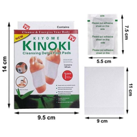 Patchs détoxifiants pour les pieds Kinoki à base de gingembre et de sel naturel pour améliorer le sommeil et déshumidifier