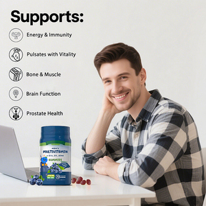 Hot Sản phẩm mới phức tạp VC Vitamin tổng hợp Gummies người đàn ông của vitamin tổng hợp Gummies thực vật dựa trên Vitamin tổng hợp - Product Image 5