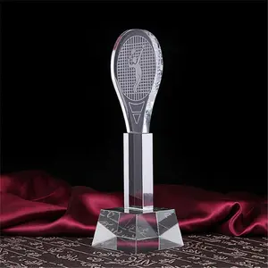 Islamitische Plaque Bases Badminton Boek Trofeeën Cricket Bal Glas Awardbuilding Crystal Oem Odm Aangepaste Folk Art Gesneden 1 Pcs