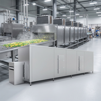 Ecologisch verantwoorde vloeistofbedvriezer met laag energieverbruik voor duurzame granulaire voedselverwerkingsinstallaties