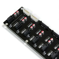 Scheda di espansione backplane SATA a 9 alloggiamenti ad alta velocità per HDD/SSD per chassis server, backplane hot-plug