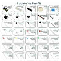 Kit de démarrage pour UNO-R3 avec carte de développement et kit de composants MB-102 830-Watt Breadboard