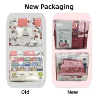 Ensemble de literie en microfibre écologique imprimé floral, 6 pièces, taille Queen/King, avec 4 taies d'oreiller, toutes saisons, moderne