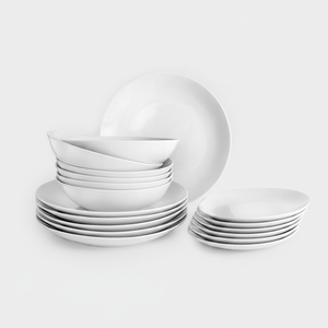 Set di Stoviglie in Porcellana Bianca Bologna da 18 Pezzi (Ibili 692200) - Product Image 4