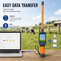 Lector Escáner de Microchips Portátil RFID de Largo Alcance para Aretes de Animales, Ganado y Ovejas FDX-B HDX