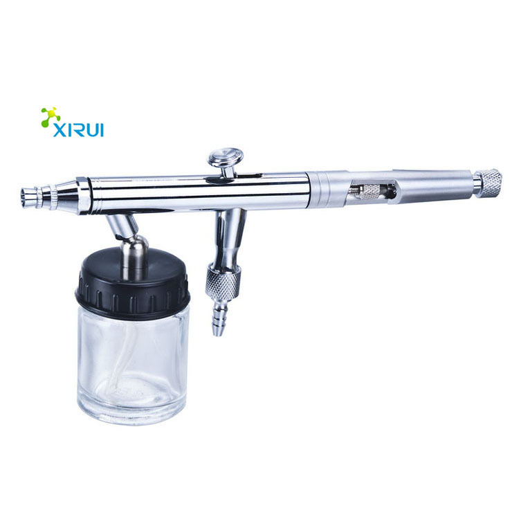 Double Action Bottom Feed Airbrush for Makeup HS-82 15~50 PSI Push-button 41*35*31 Gravity Feed 0.3/0.5/0.8mm 22cc 30