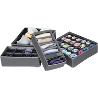 Boîte de rangement pliable en tissu pour armoire, salon, literie - Organisateur de vêtements et de sous-vêtements imperméable et durable