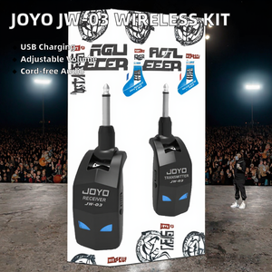 Émetteur/récepteur sans fil JOYO JW-03 2,4 GHz USB Type-C pour guitare, basse et microphone avec contrôle du volume - Product Image 2