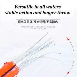 Leurre de pêche au calmar souple en PVC lumineux leurre de basse à thème océanique coloré pour les poissons d'eau douce dans les rivières et les mers - Product Image 2