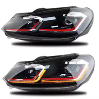 Phares LED adaptés à Volkswagen Golf 6 2009-2012 Golf Mk6 LED DRL Phares HID Angel Eyes Bi-xénon Accessoires