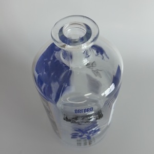 <span class=keywords><strong>Brand</strong></span> New <span class=keywords><strong>Gin</strong></span> 750ml Botella de vidrio transparente Fábrica Forma redonda - Product Image 2