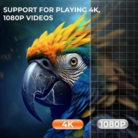 Projecteur intelligent 4K Quad Core Android 9 5G WIFI LED 4K Vidéo Full HD 720P Mini projecteur de cinéma maison 4K Proyector