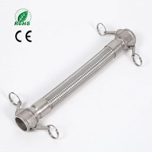 Tuyau <span class=keywords><strong>flexible</strong></span> en acier inoxydable avec tube ondulé télescopique et <span class=keywords><strong>gaine</strong></span> extérieure en silicone ignifuge pour livraison express - Product Image 2