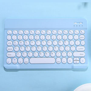 Teclado Portátil Redondo con Diseño Personalizado, Teclado Bluetooth ABS Azerty, Teclado Bluetooth para iPad Air M2 2024 - Product Image 1