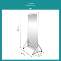 Miroir de Correction Posturale pour l'Entraînement à la Marche et à la Posture Debout avec Grille – Miroir de Rééducation