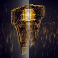 Lustre en verre moderne ANNO pour projet de palais ou de villa